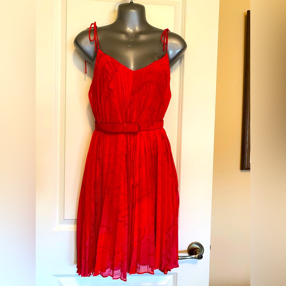 Halston Heritage silk chiffon dress